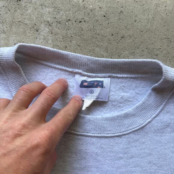 Vintage 90's Denver Broncos AFC Champions Gray Crewneck Pullover Sweatshirt XL - Picture 3 of 4